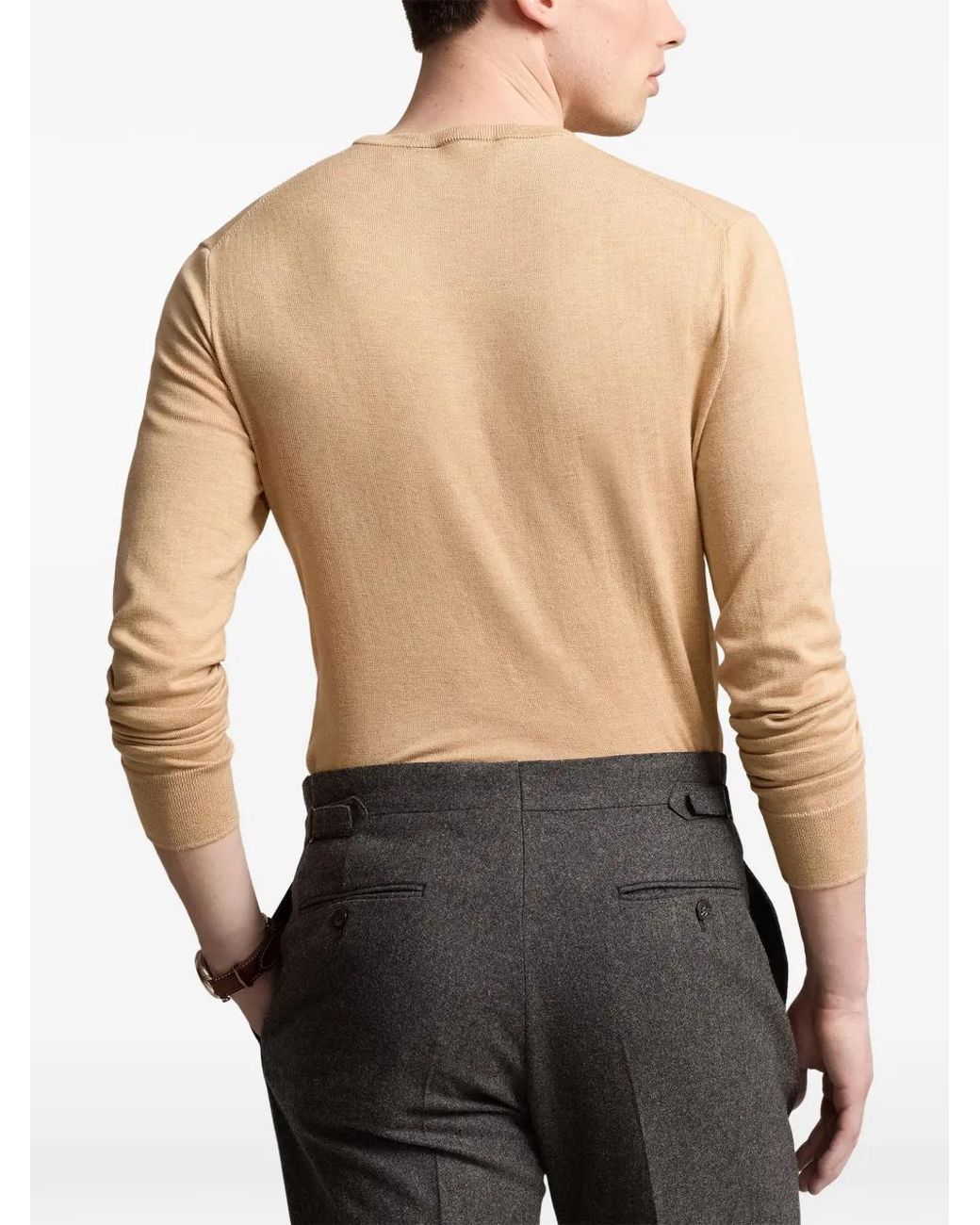 Polo Ralph Lauren White Pull À Encolure Ras Du Cou for men