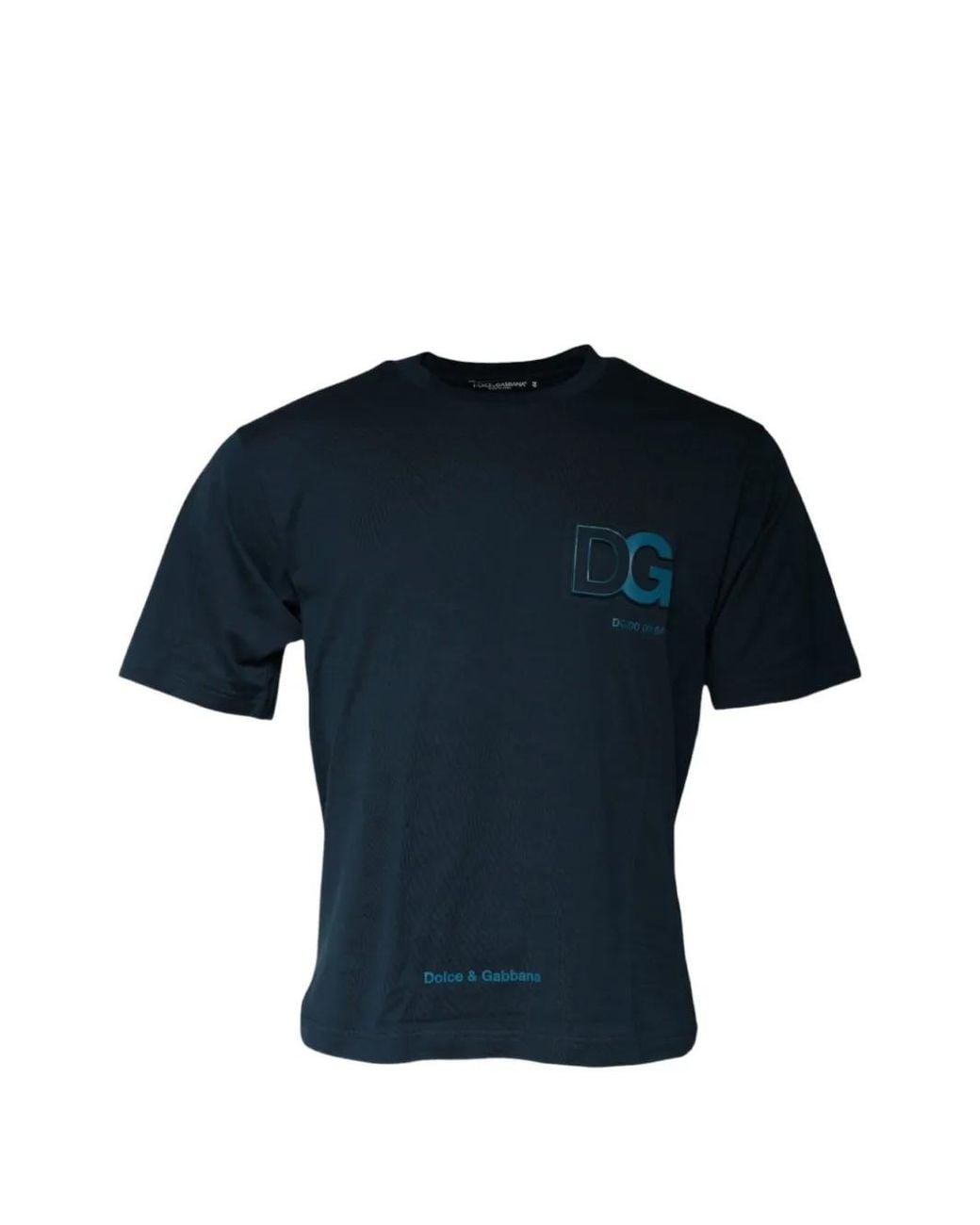 Dolce & Gabbana Blue T-Shirt À Logo Imprimé for men