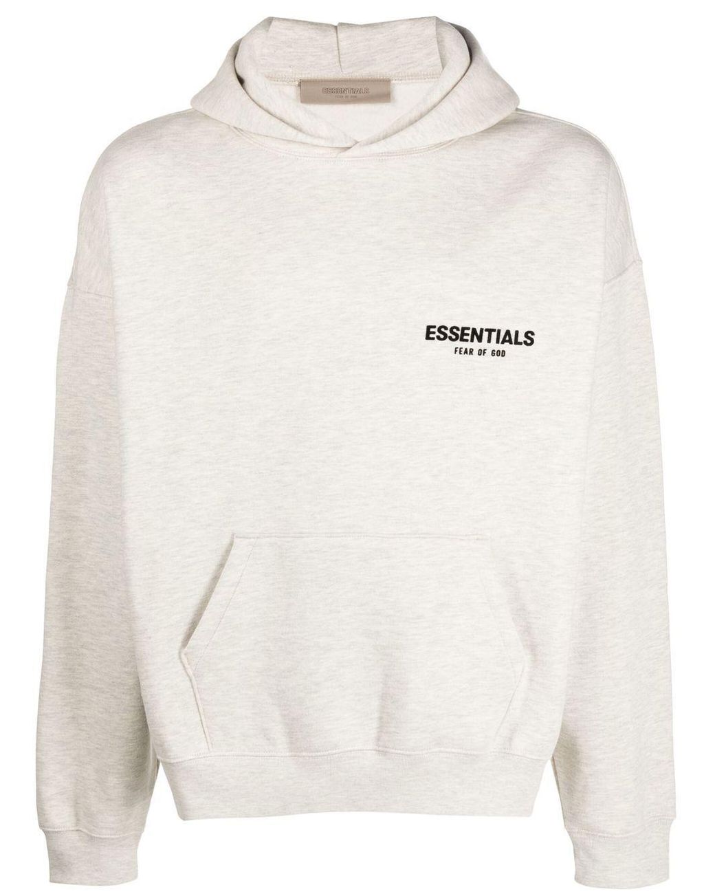 Fear Of God Logo Print Hoodie in White for Men Lyst UK