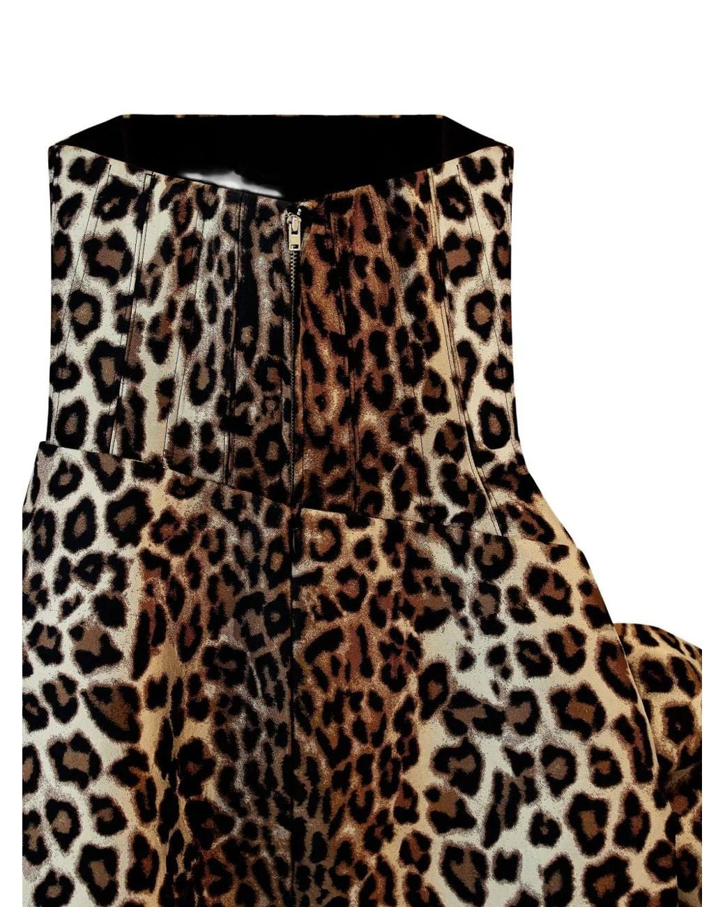 Givenchy Brown Long Bustier Dress