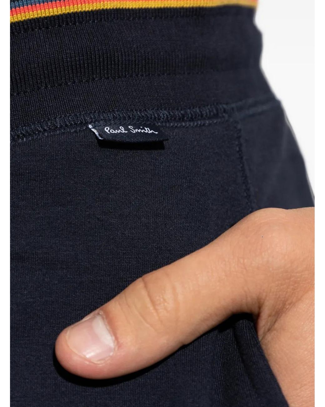Paul Smith Blue Artist Stripe Cotton Sweatpants for men