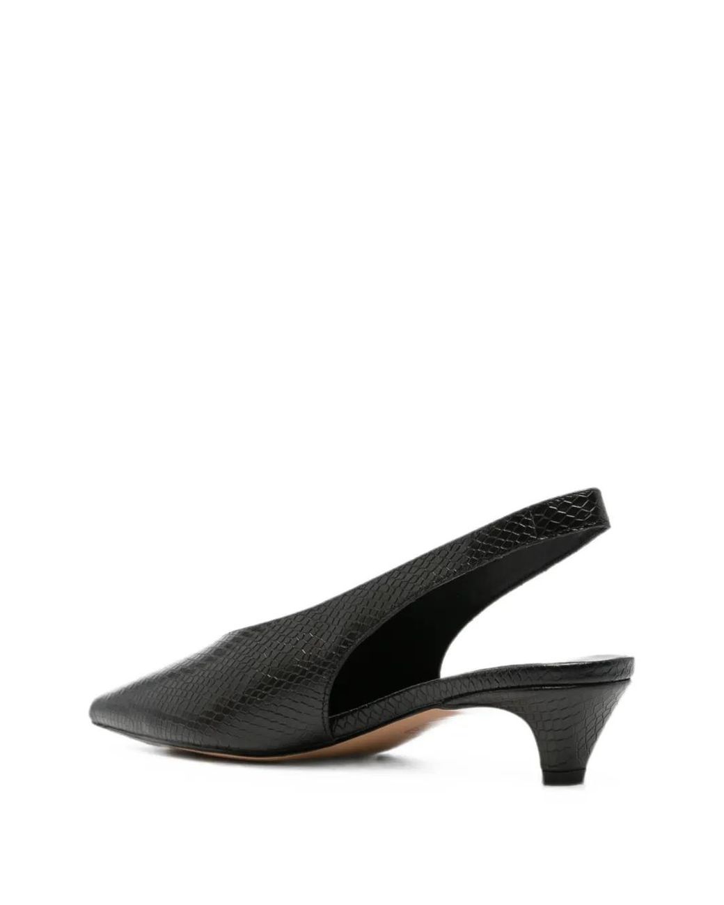 Twinset Black Pointed-Toe Slingback Pumps
