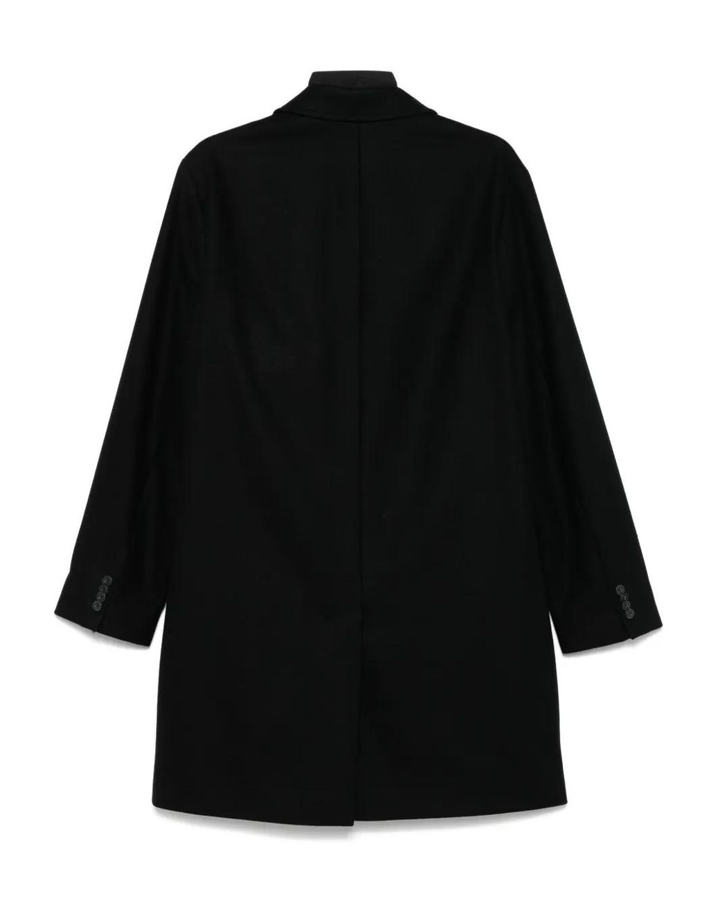 HUGO Black Single-Breasted Coat for men