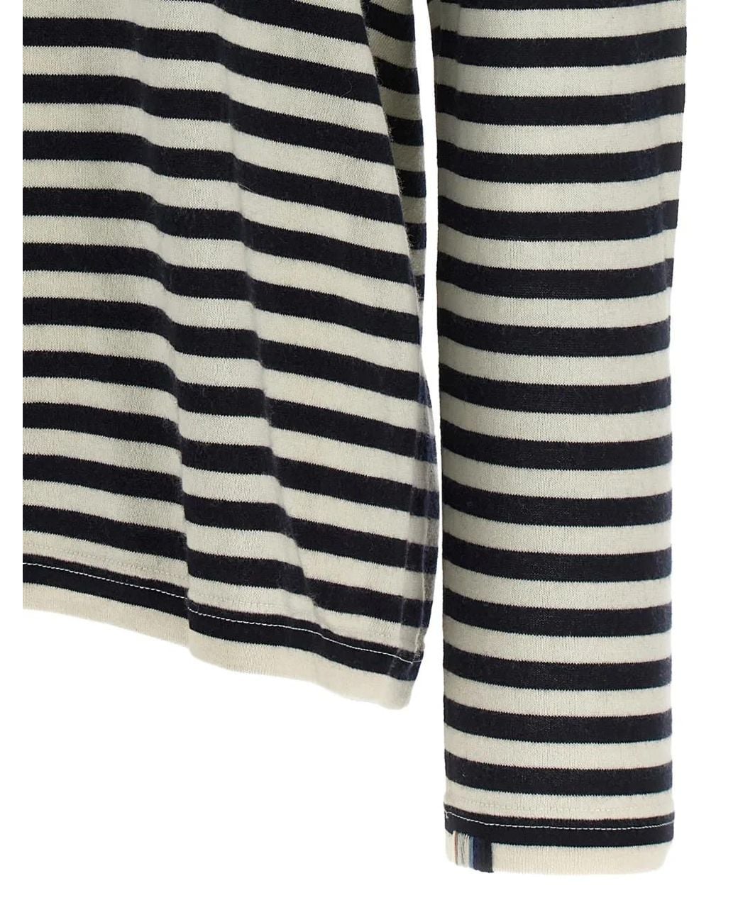 Extreme Cashmere Black Pull N500 Jones À Rayures Bretonnes