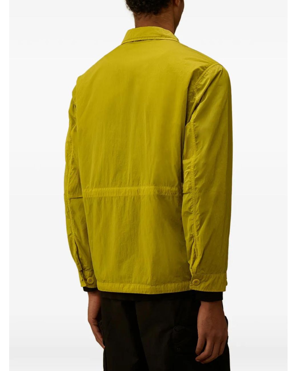 C P Company Yellow Heavy Chrome-R Lens Field Jacket for men