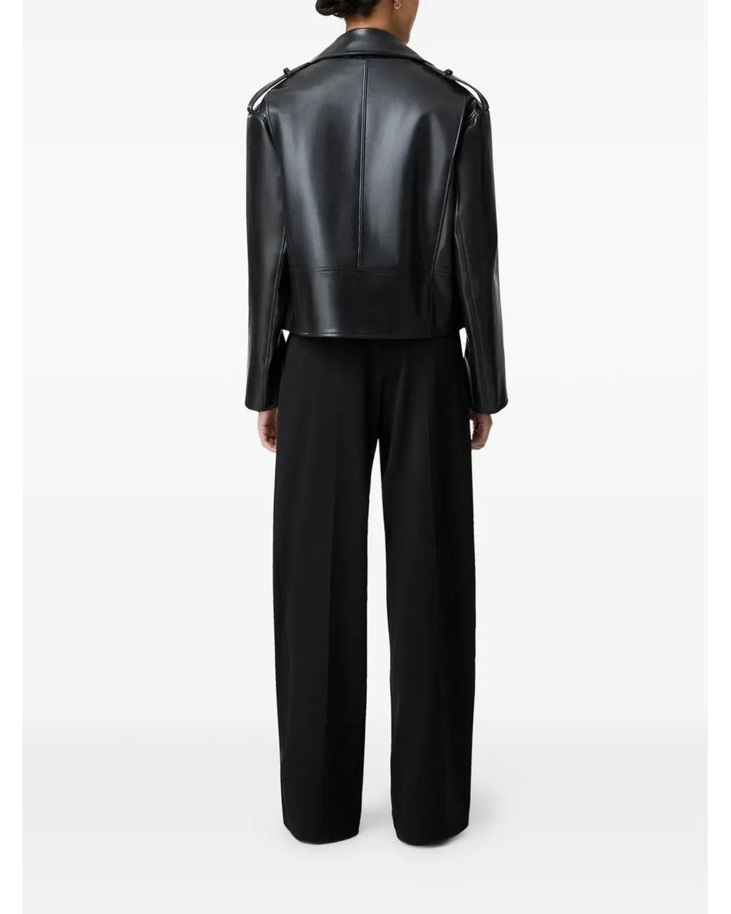 Another Tomorrow Black Moto Jacket