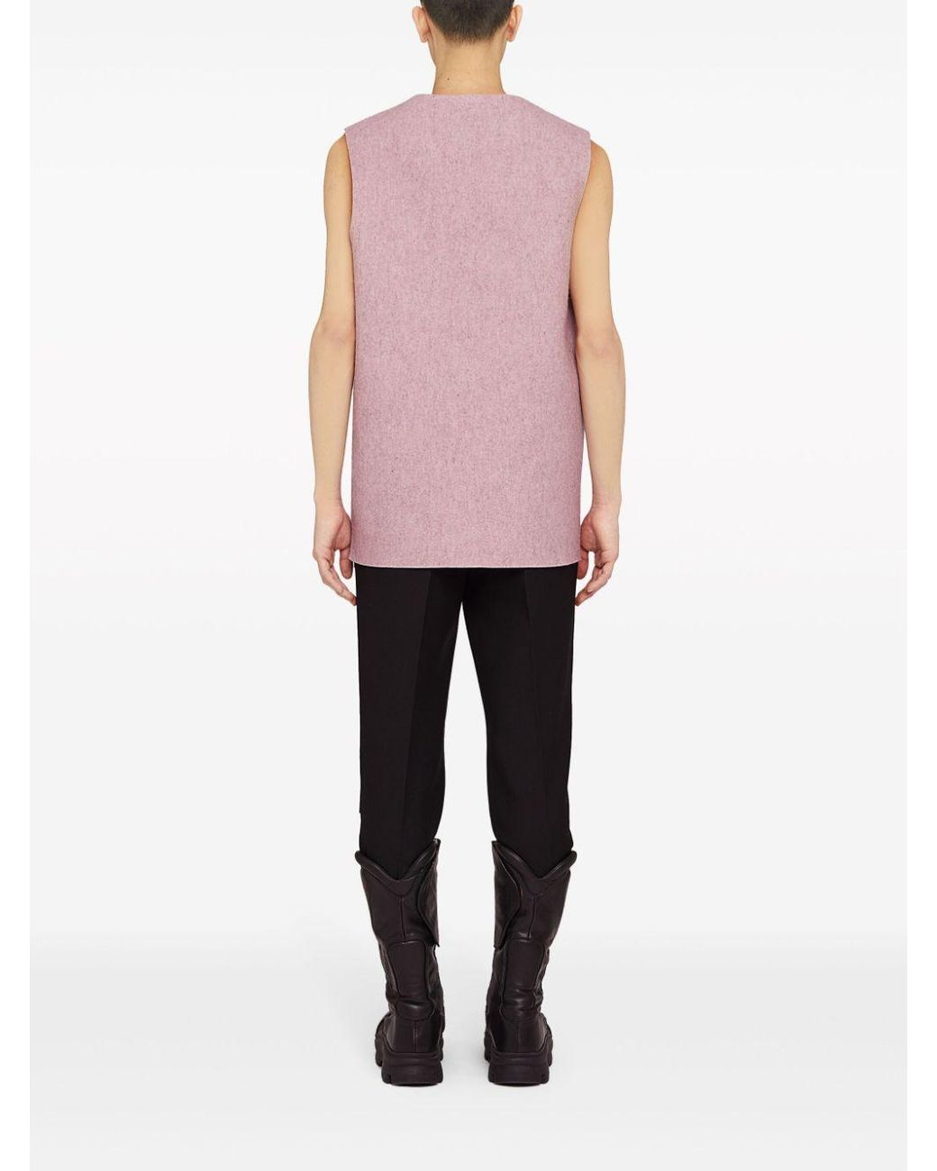 Jil Sander Cherry-print Wool Tank Top in Pink for Men | Lyst