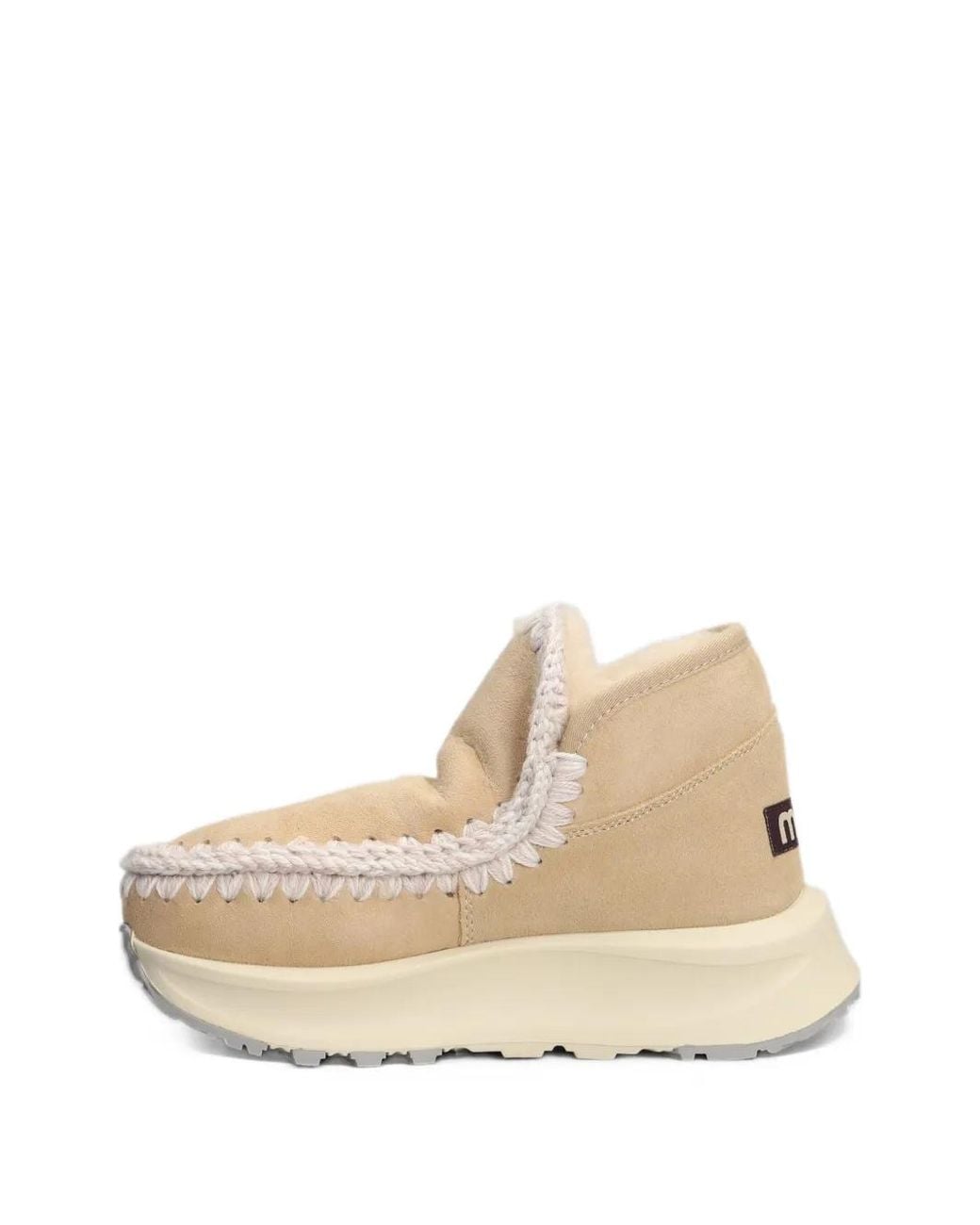 Mou Natural Speed Eskimo Suede Sneakers
