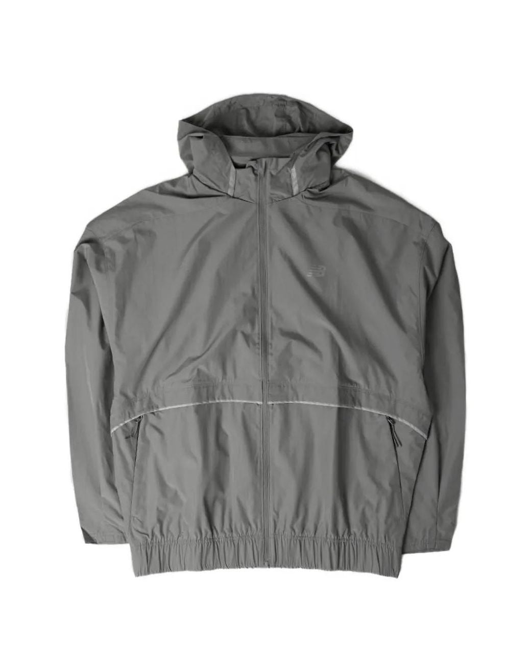 New Balance Gray Elusive Shell Jacket for men