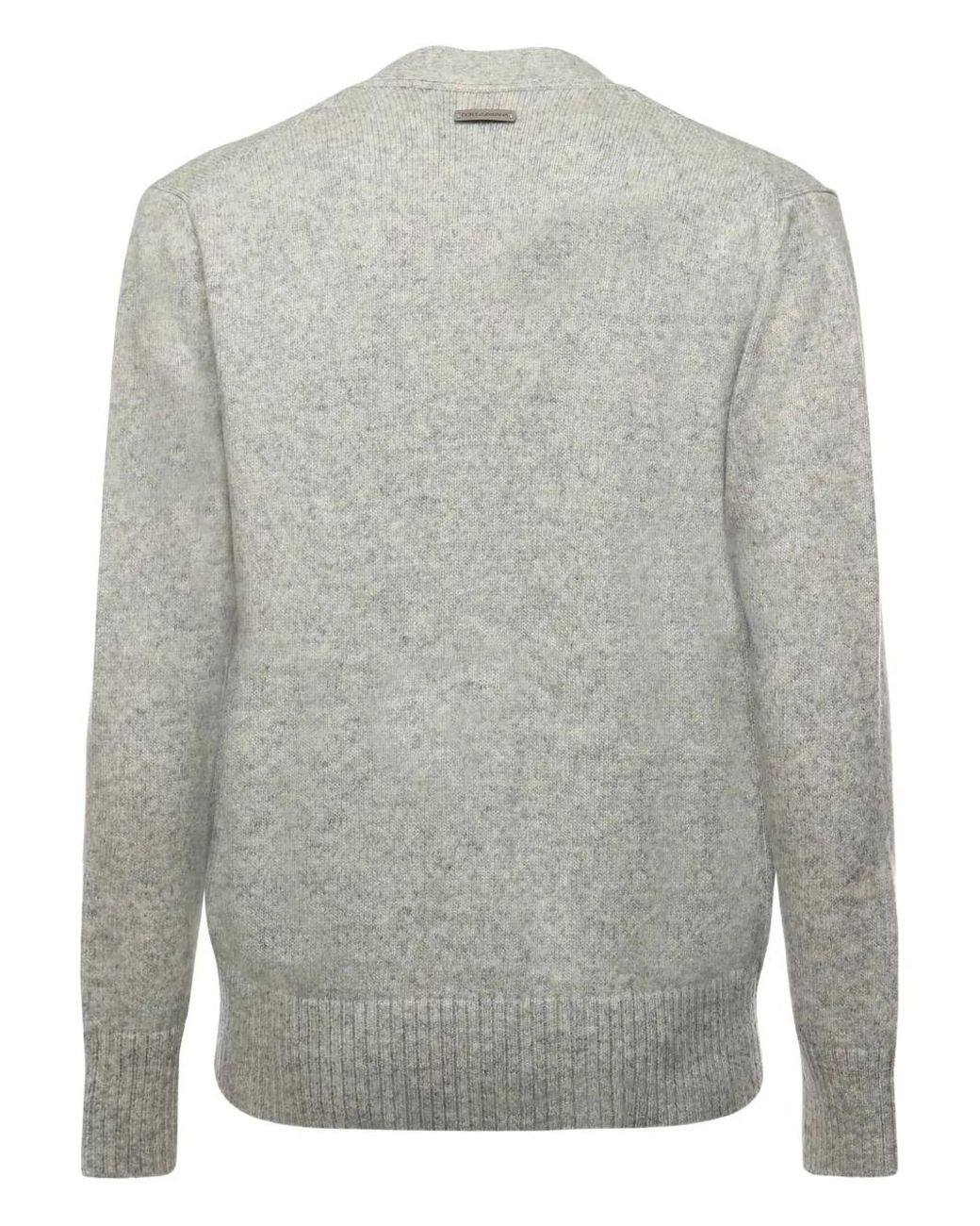 Dolce & Gabbana Gray Buttoned Cardigan for men