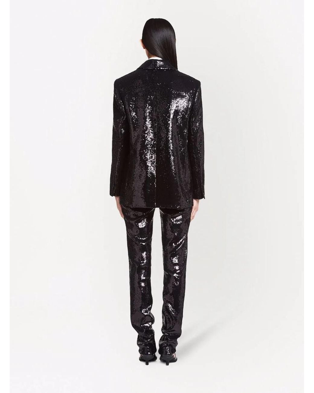 Prada Black Sequin-Embellished Blazer