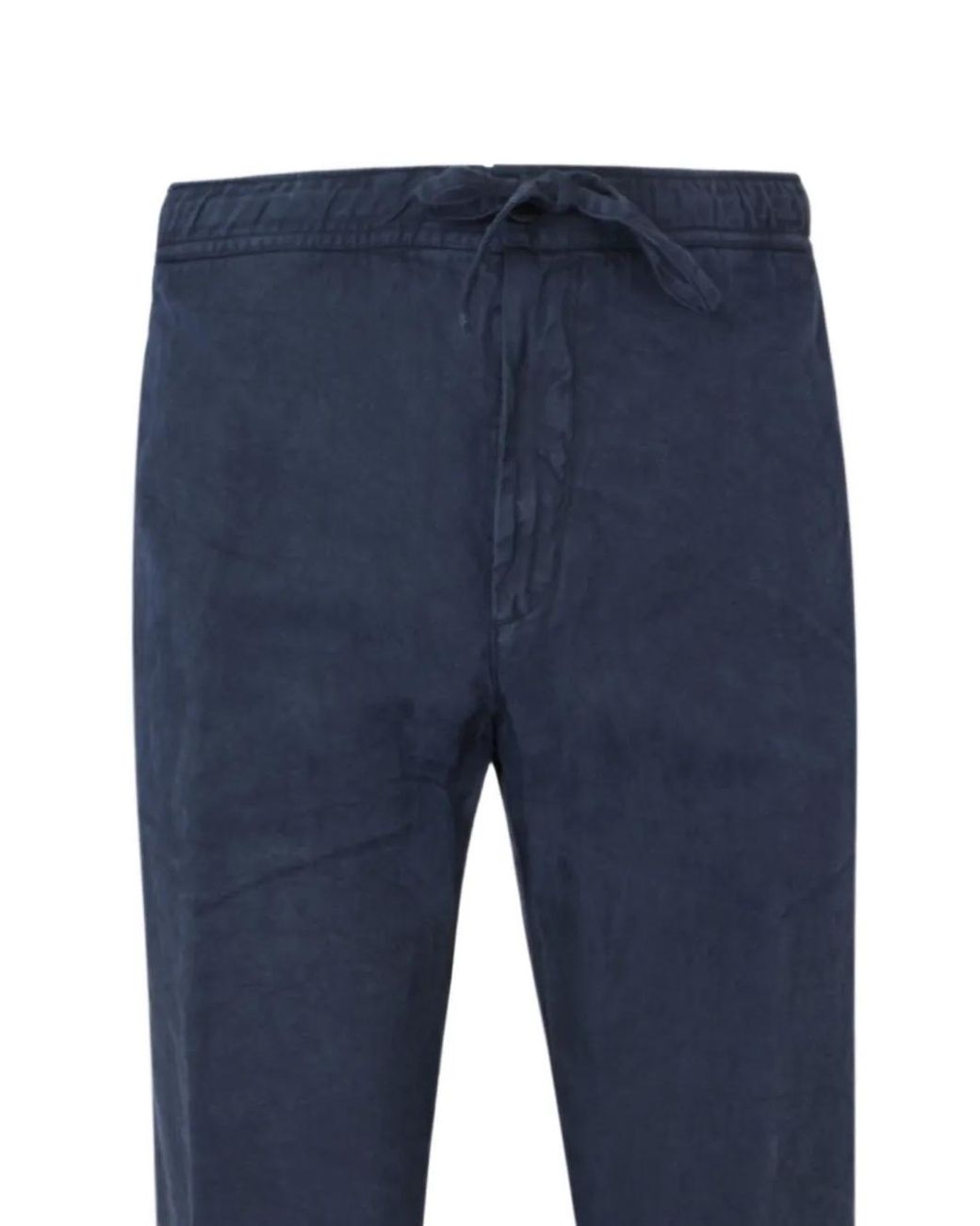 120% Lino Blue Drawstring Trousers for men