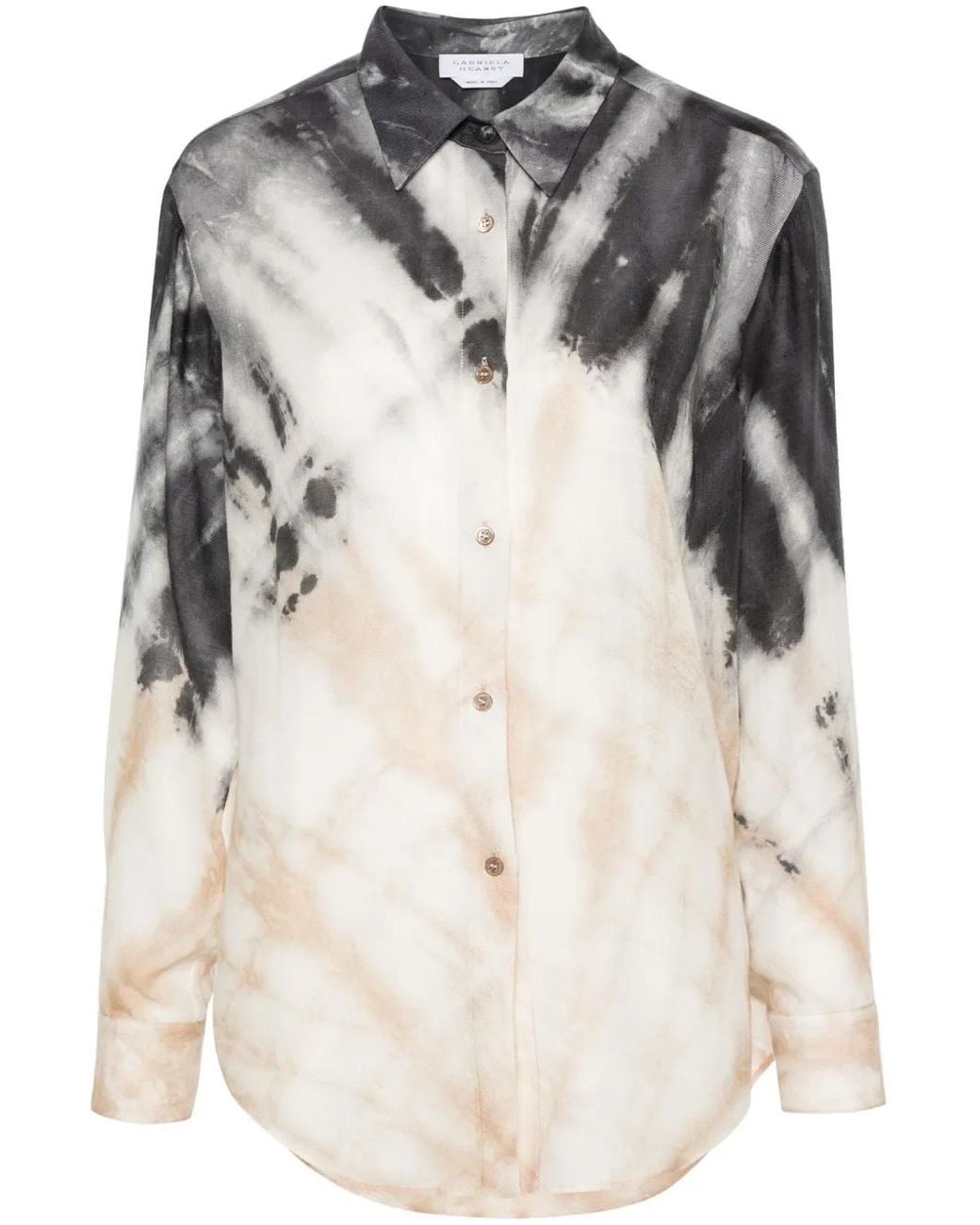 Gabriela Hearst Natural Ferrara Tie-Dye Shirt