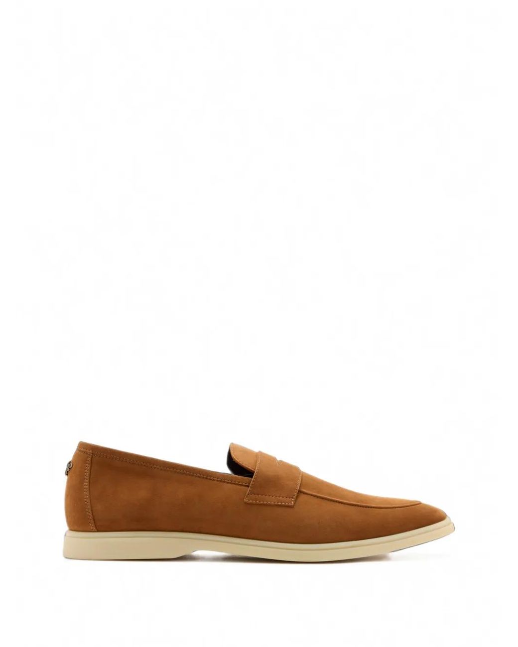 Bougeotte Brown Suede Slip-On Loafers for men