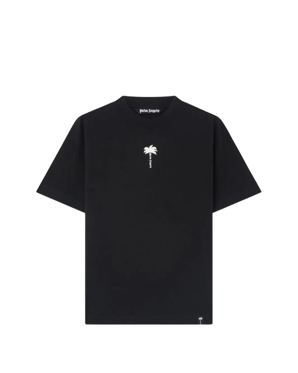 Palm Angels Black Palm Tree Statement Reg T-Shirt for men