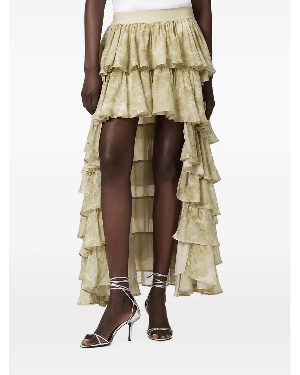 AllSaints Natural Cavarly Tiered Maxi Skirt