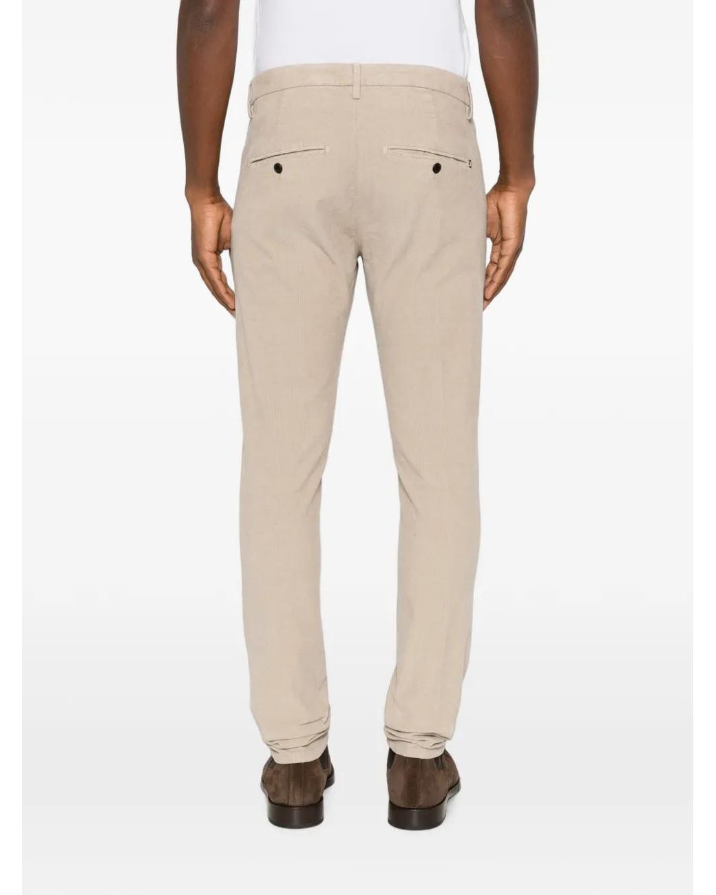 Dondup Natural Corduroy-Effect Slim-Fit Trousers for men