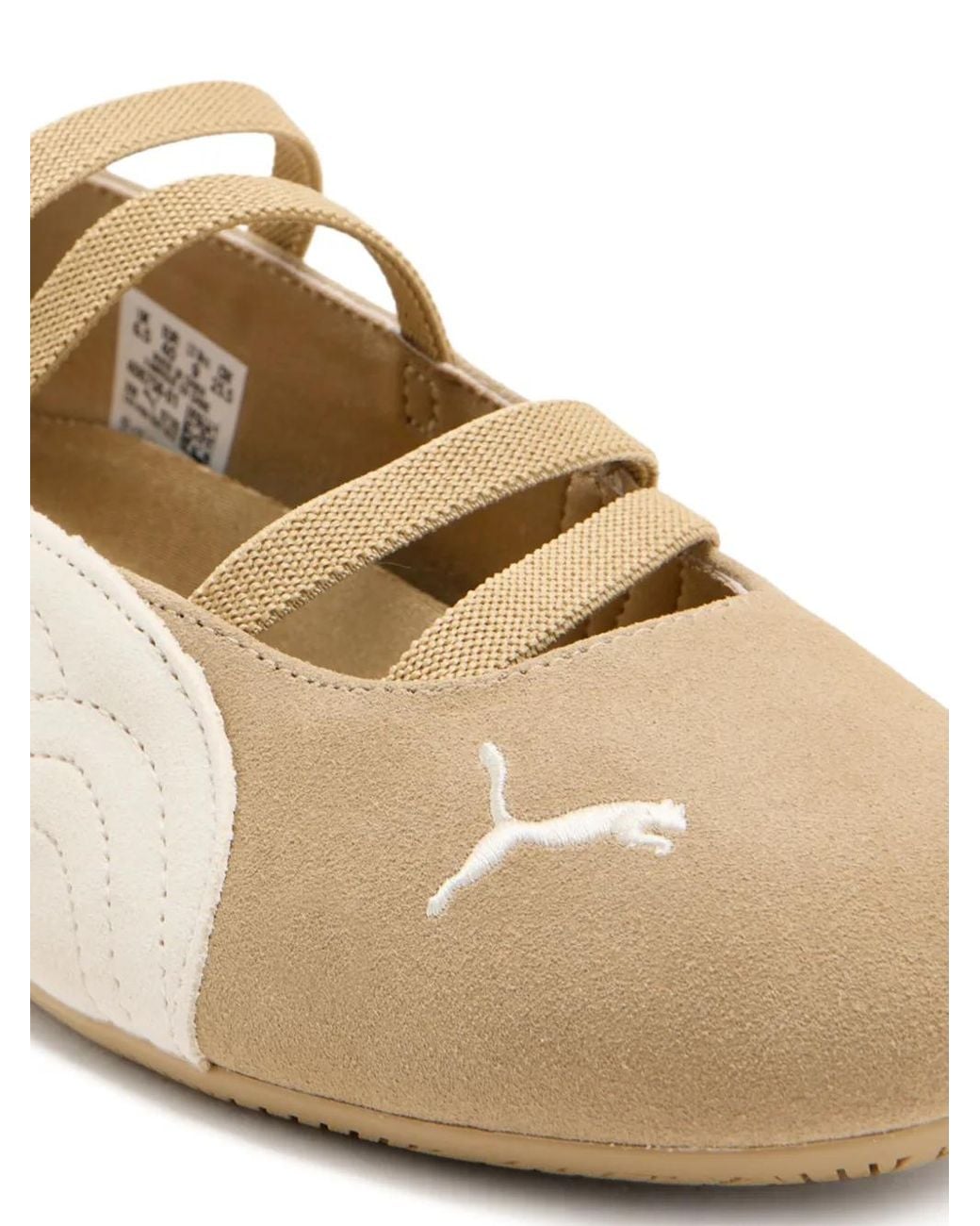 PUMA White Speedcat Suede Sneakerinas