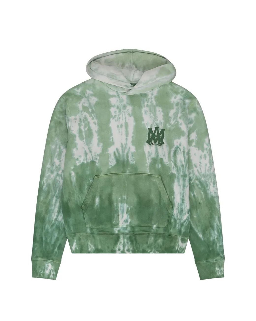 Amiri Green Ma Logo Dip-Dye Hoodie for men