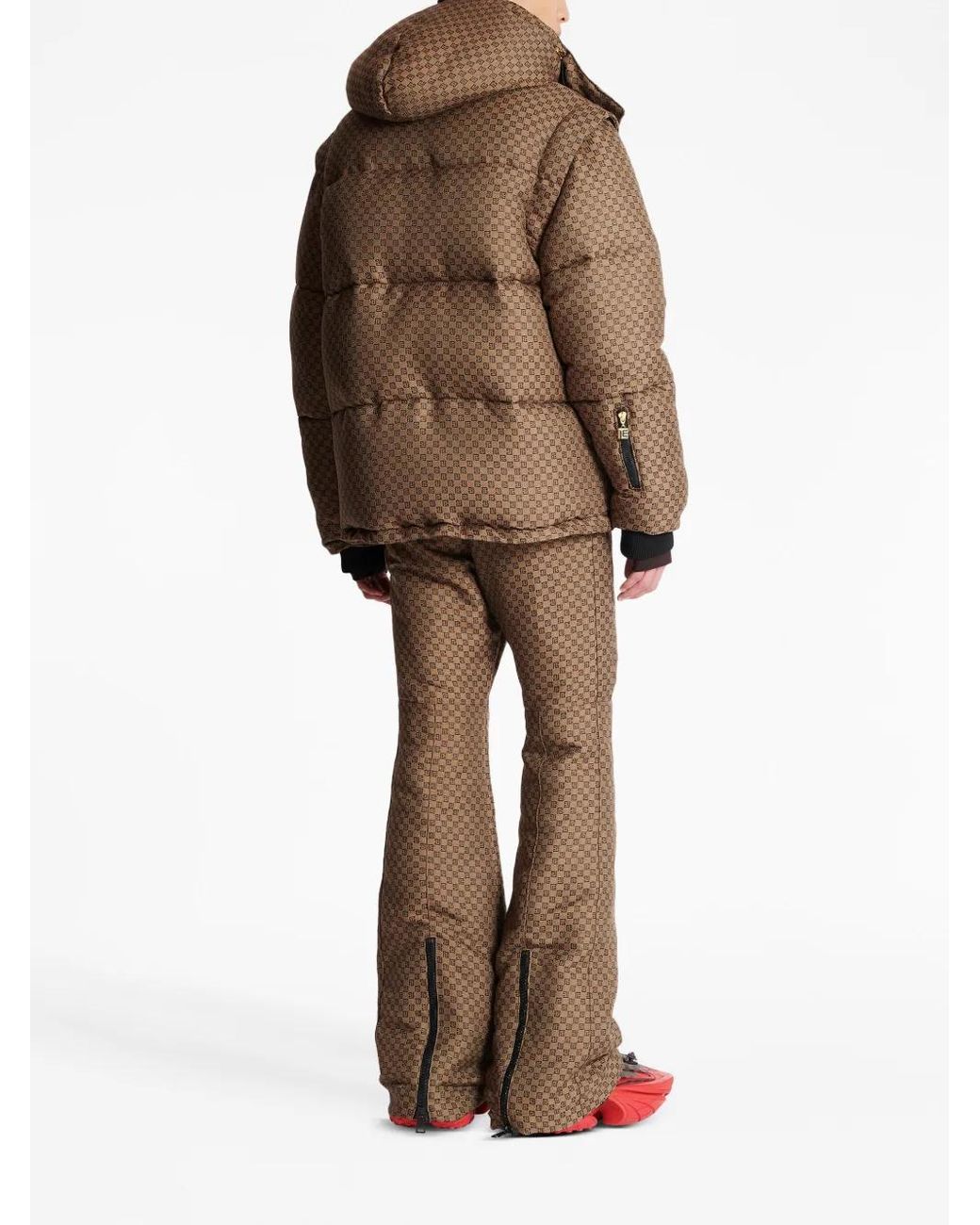 BALMAIN ブラウン ダウンジャケット M メンズ Balmain Pbモノグラム ダウンジャケット ブラウン | Lyst