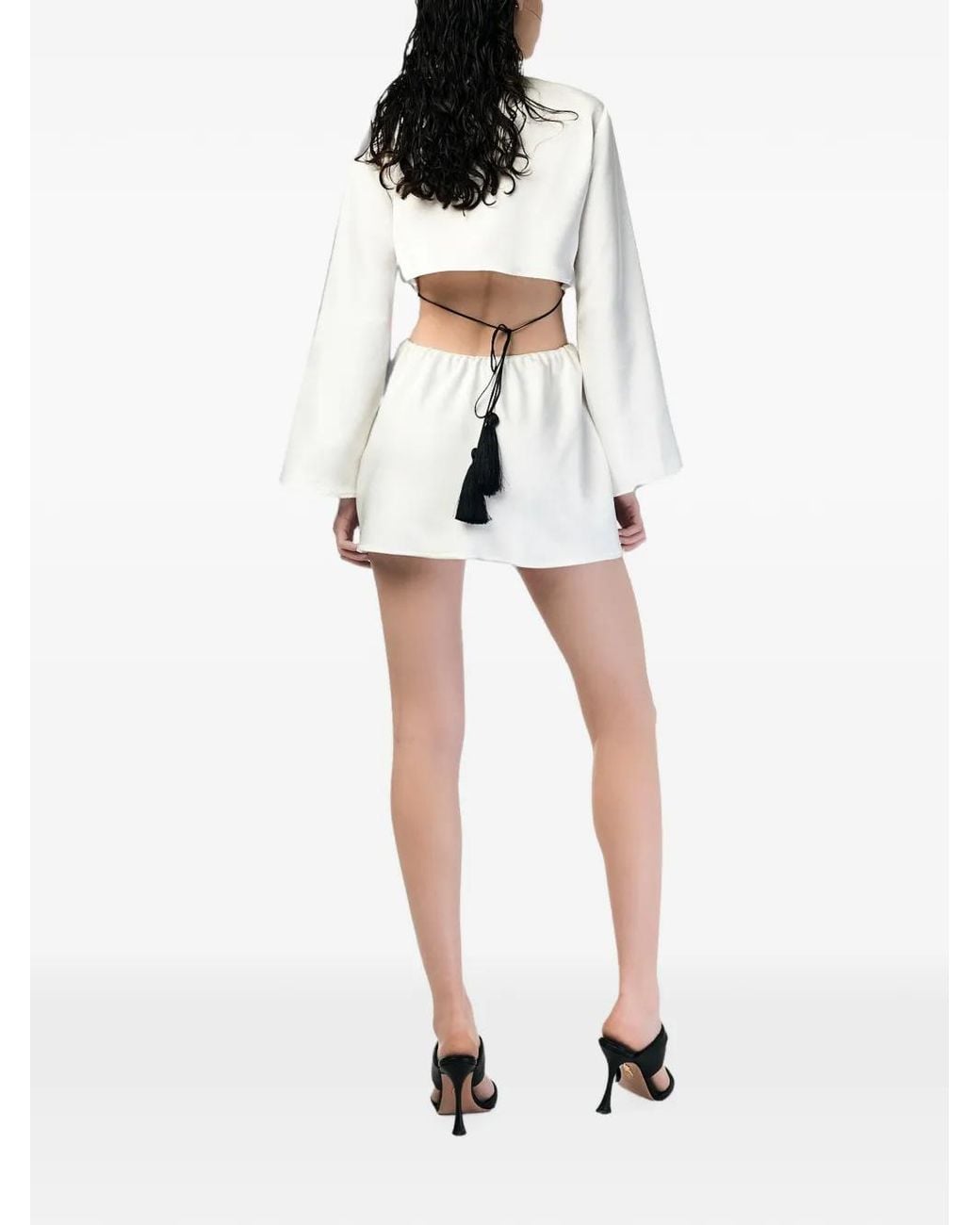 ANDRA ANDREESCU White Sienna Cut-Out Mini Dress