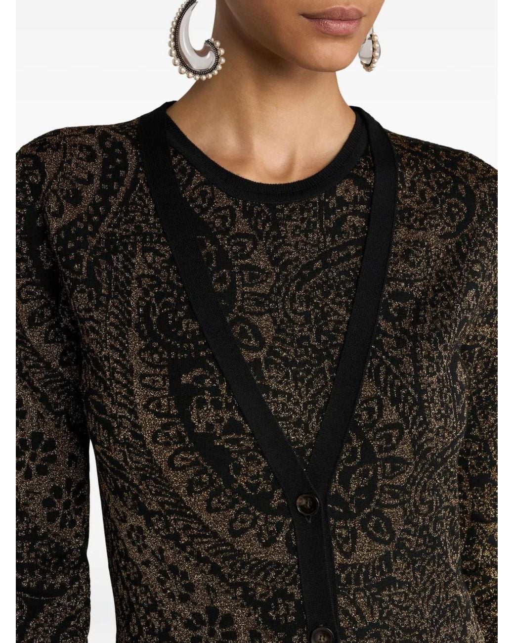 Etro Black Maxi Cardigan