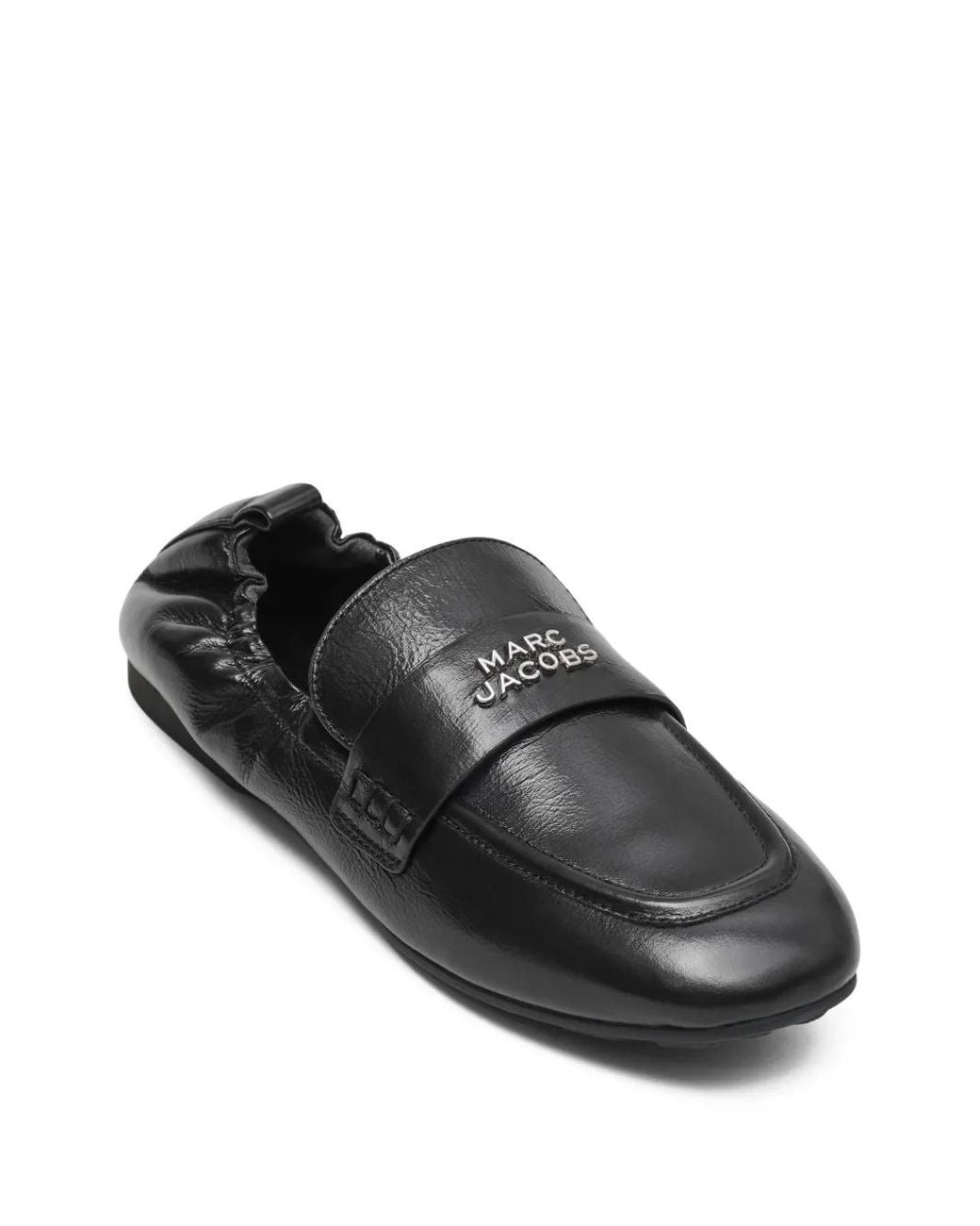 Marc Jacobs Black Loafer Mit Logo-Schild