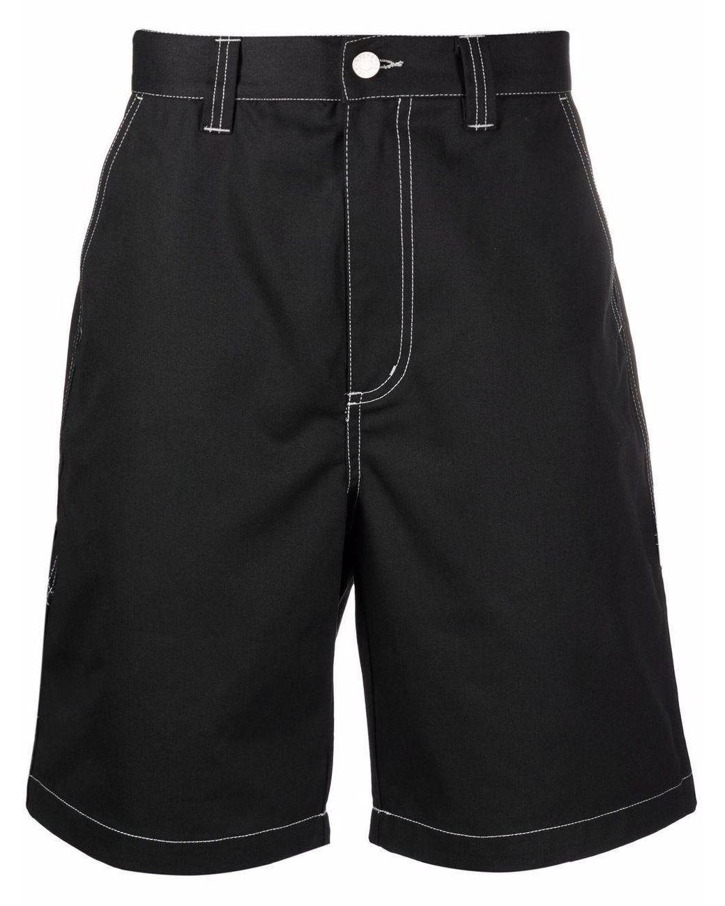 Stussy Contrast Stitch Shorts in Black for Men | Lyst