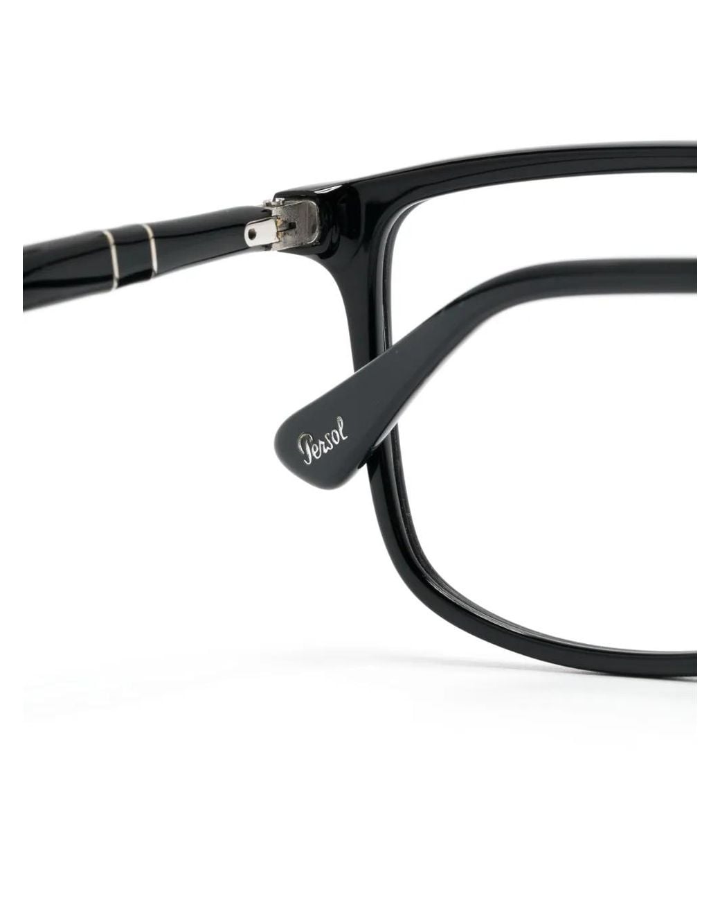 Persol Black Square-Frame Glasses for men