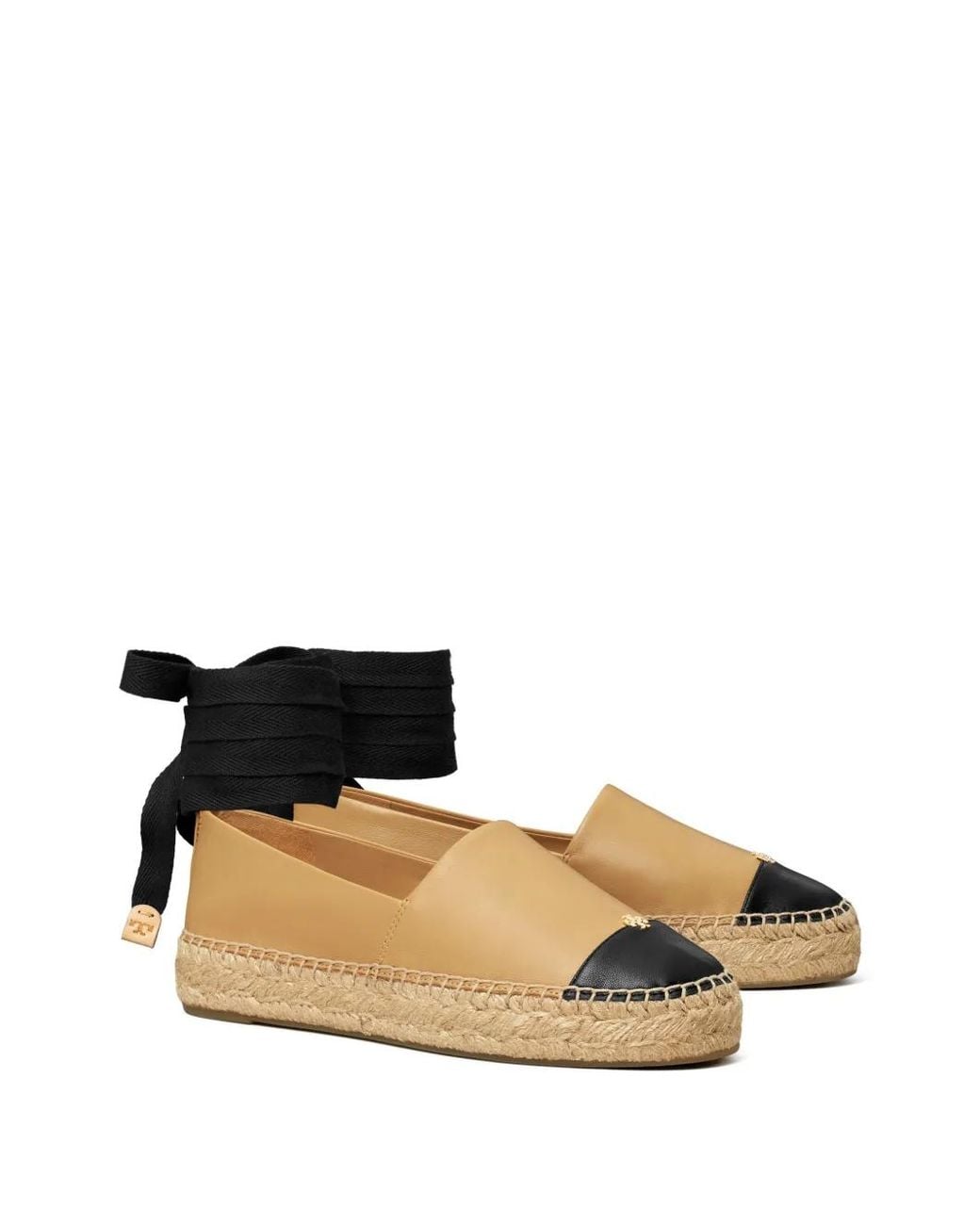 Tory Burch Black Colourblock Espadrilles