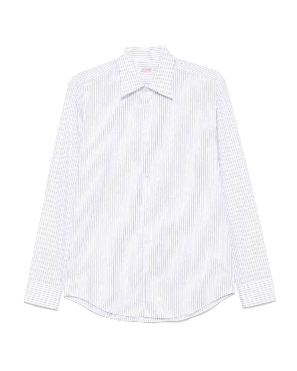 Fursac White Cotton Shirt for men