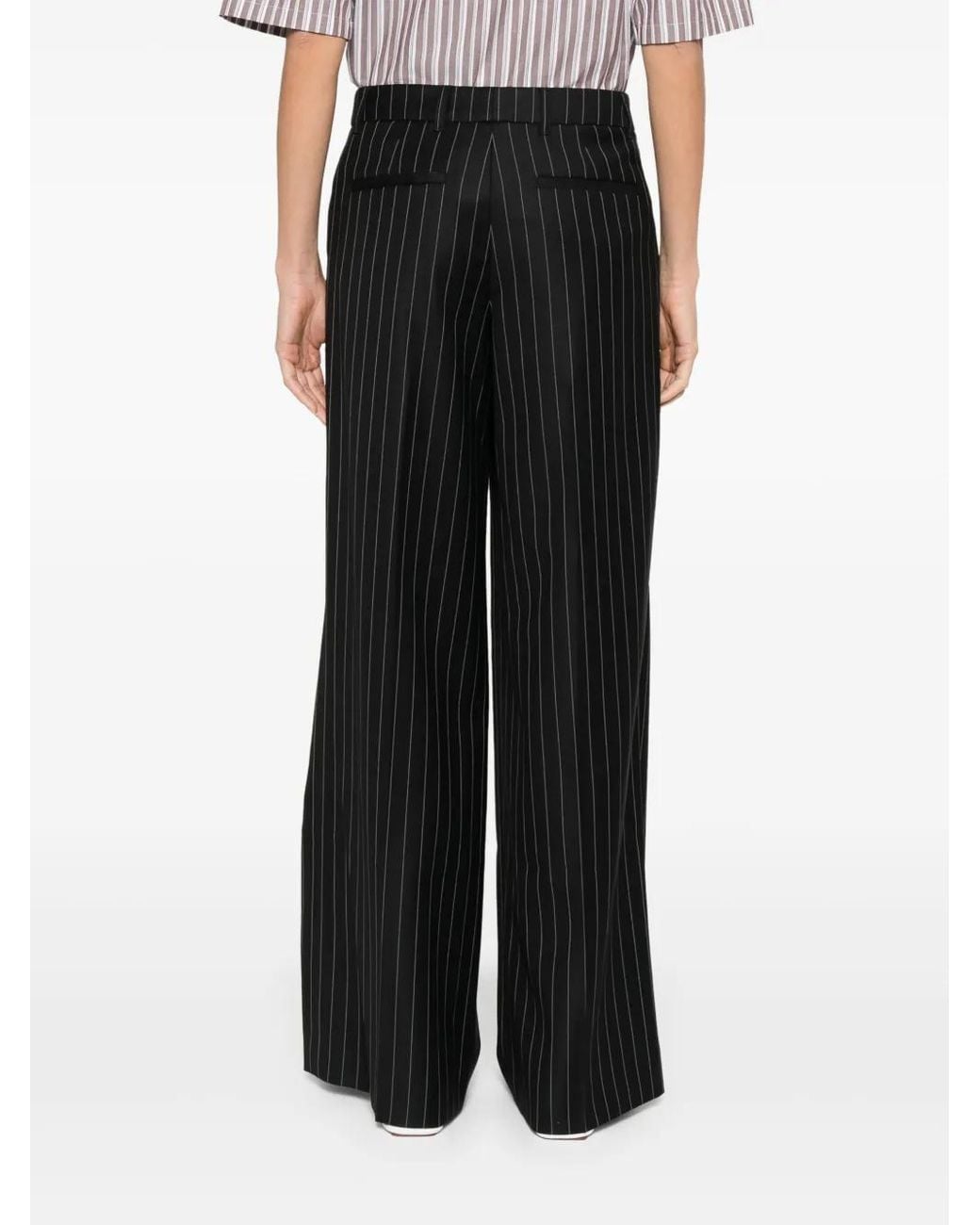 Casablanca Black Three Pleat Trousers