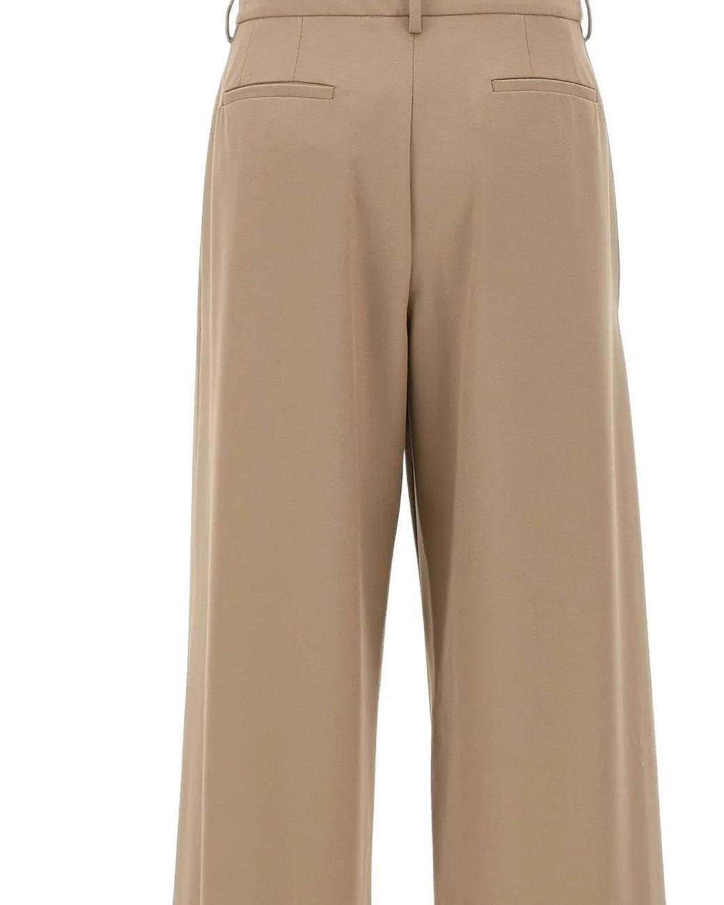 Fabiana Filippi Natural Spoleto Wide-Leg Trousers