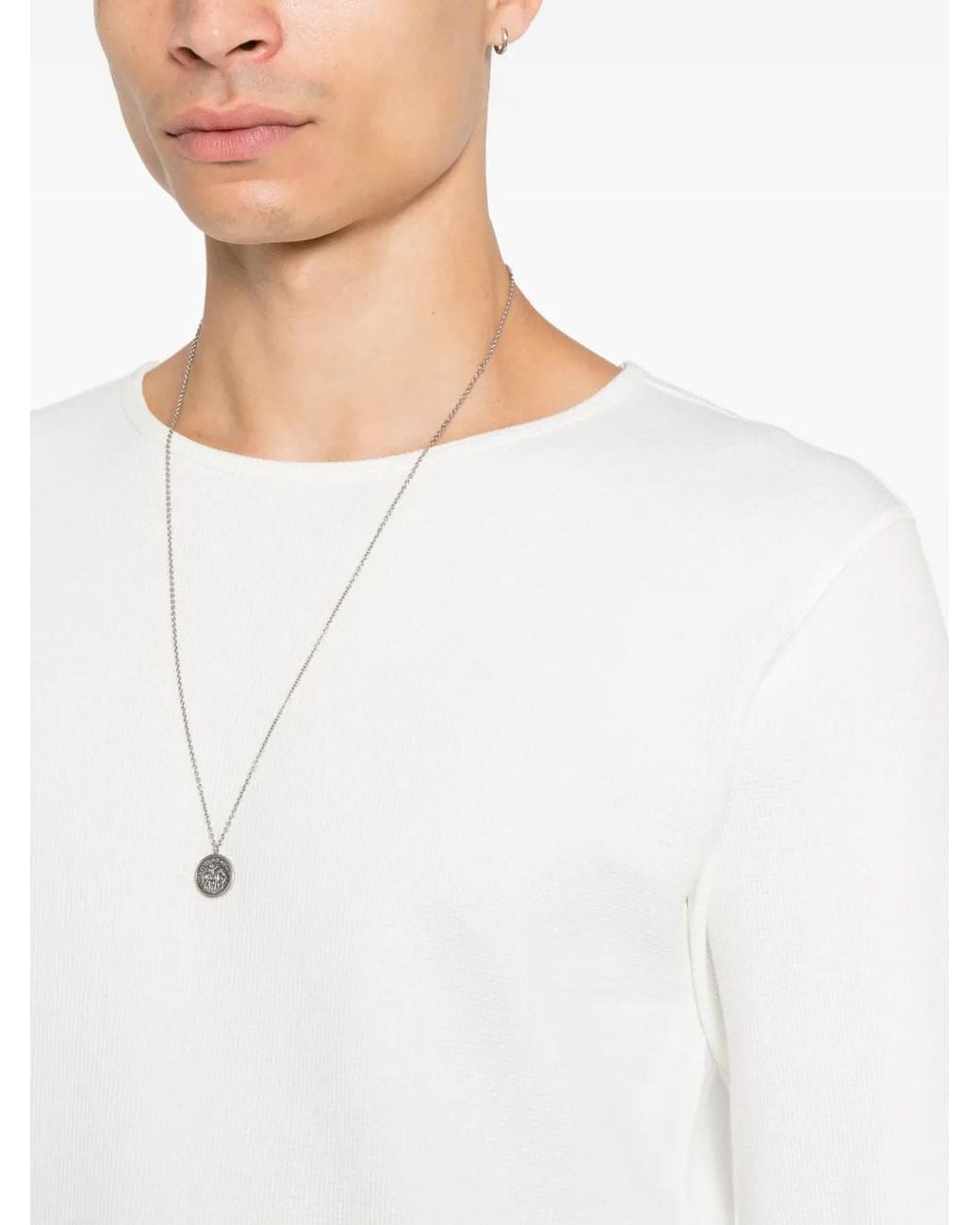 Second/Layer White T-Shirt Zero Thermal En Maille Gaufrée for men