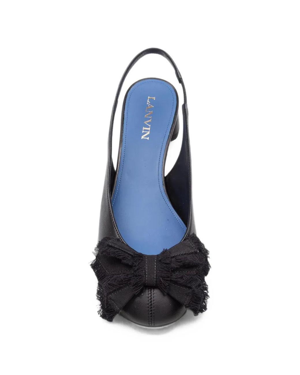 Lanvin Black Bow-Embellished Pumps