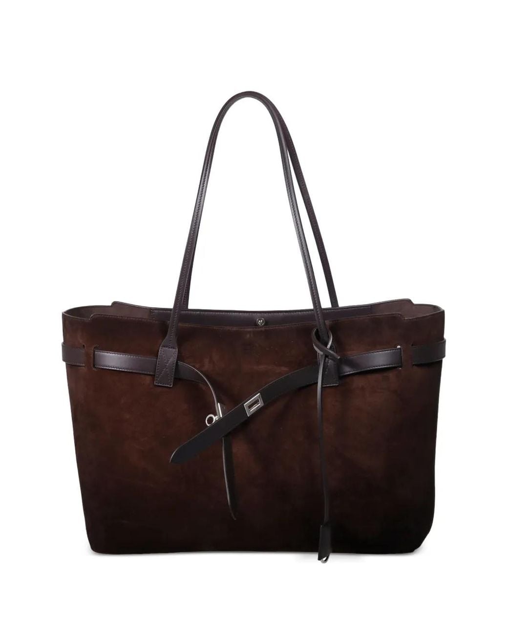 Balenciaga Brown Bel Air Large Suede Tote Bag