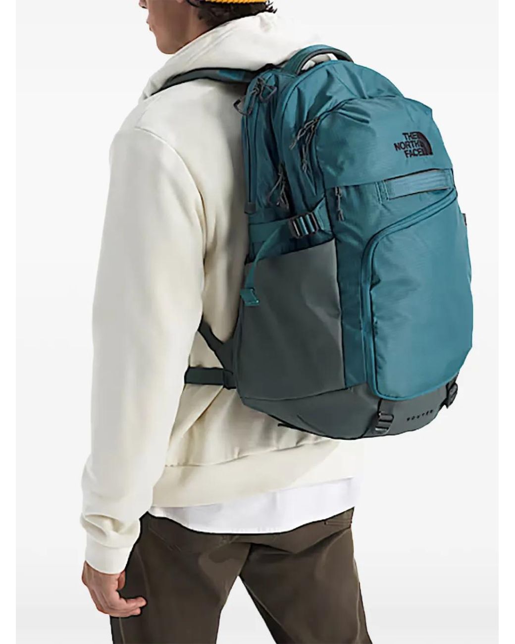 The North Face Blue Router Zipped Backpack