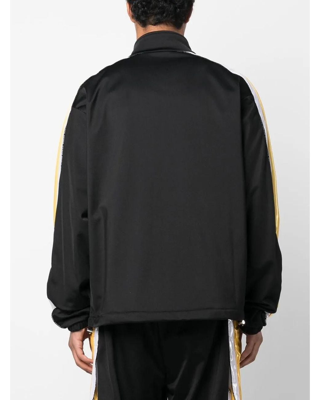 VTMNTS Black Stripe-Detail Track Jacket for men