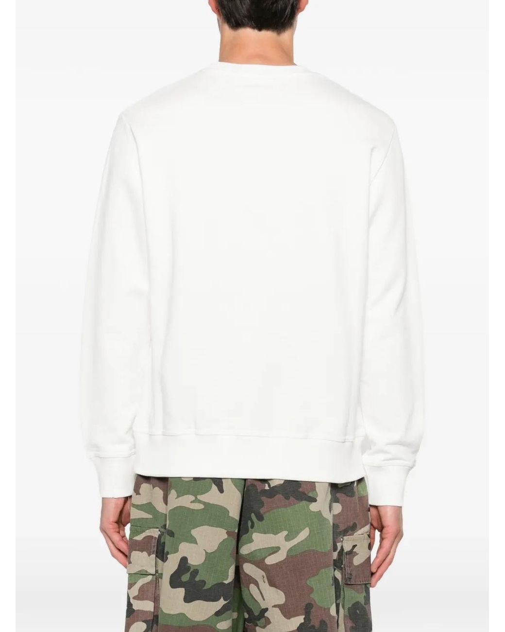 Ih Nom Uh Nit White Skull-Print Sweatshirt for men