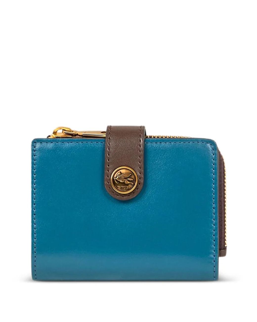 Etro Blue Small Leather Wallet