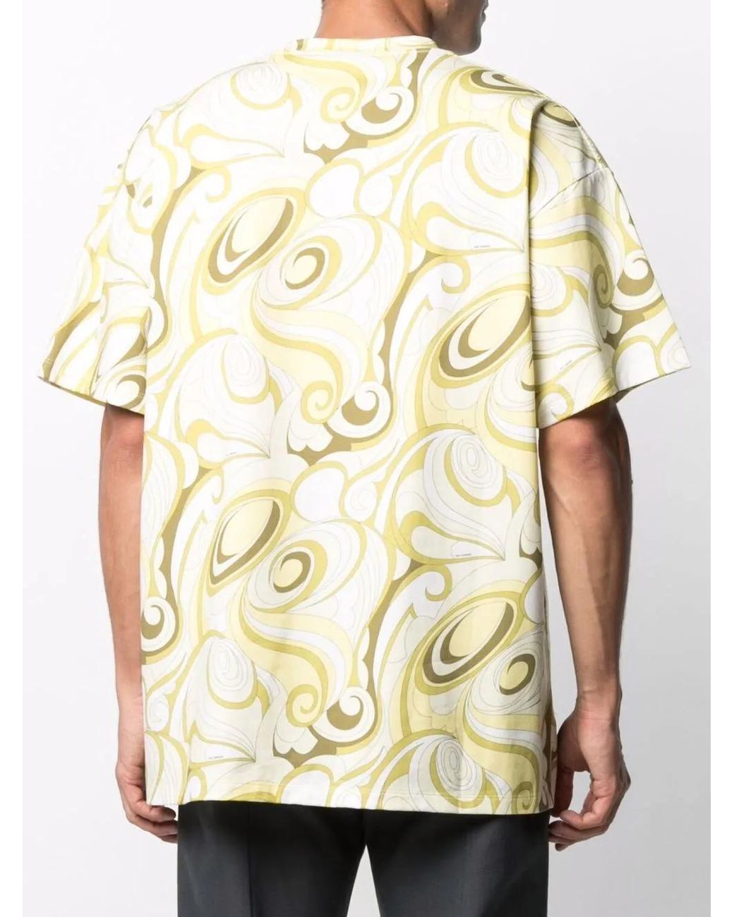 Raf Simons Metallic Abstract-Print T-Shirt for men