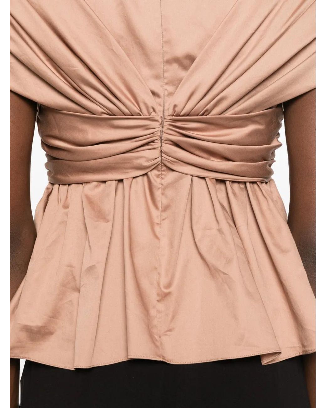 TOVE Pink Ruhi Twisted-Detail Top