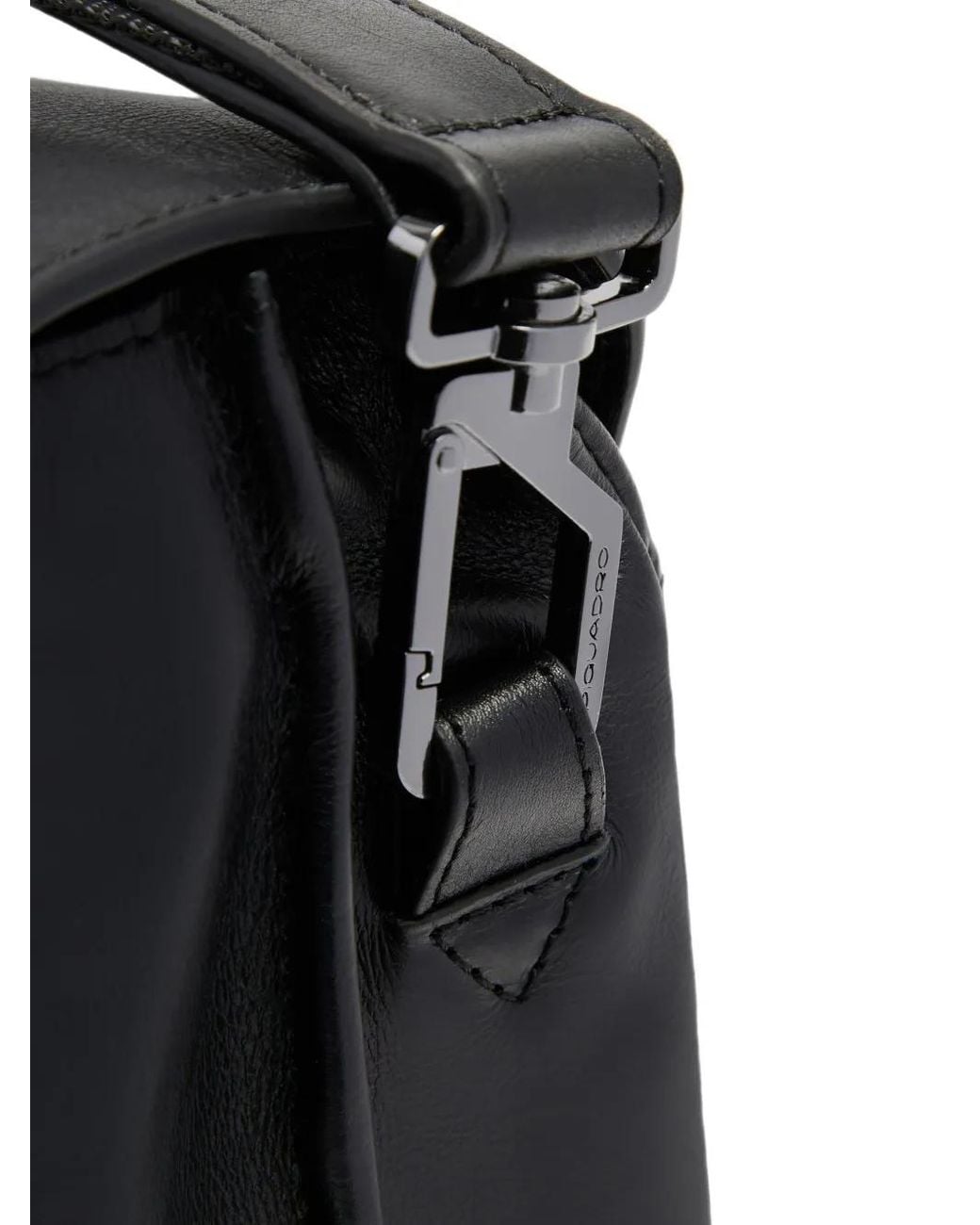 Piquadro Black Logo-Plaque Briefcase for men