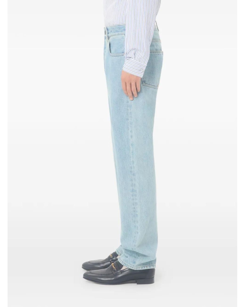 Valentino Garavani Blue Denim Trousers for men