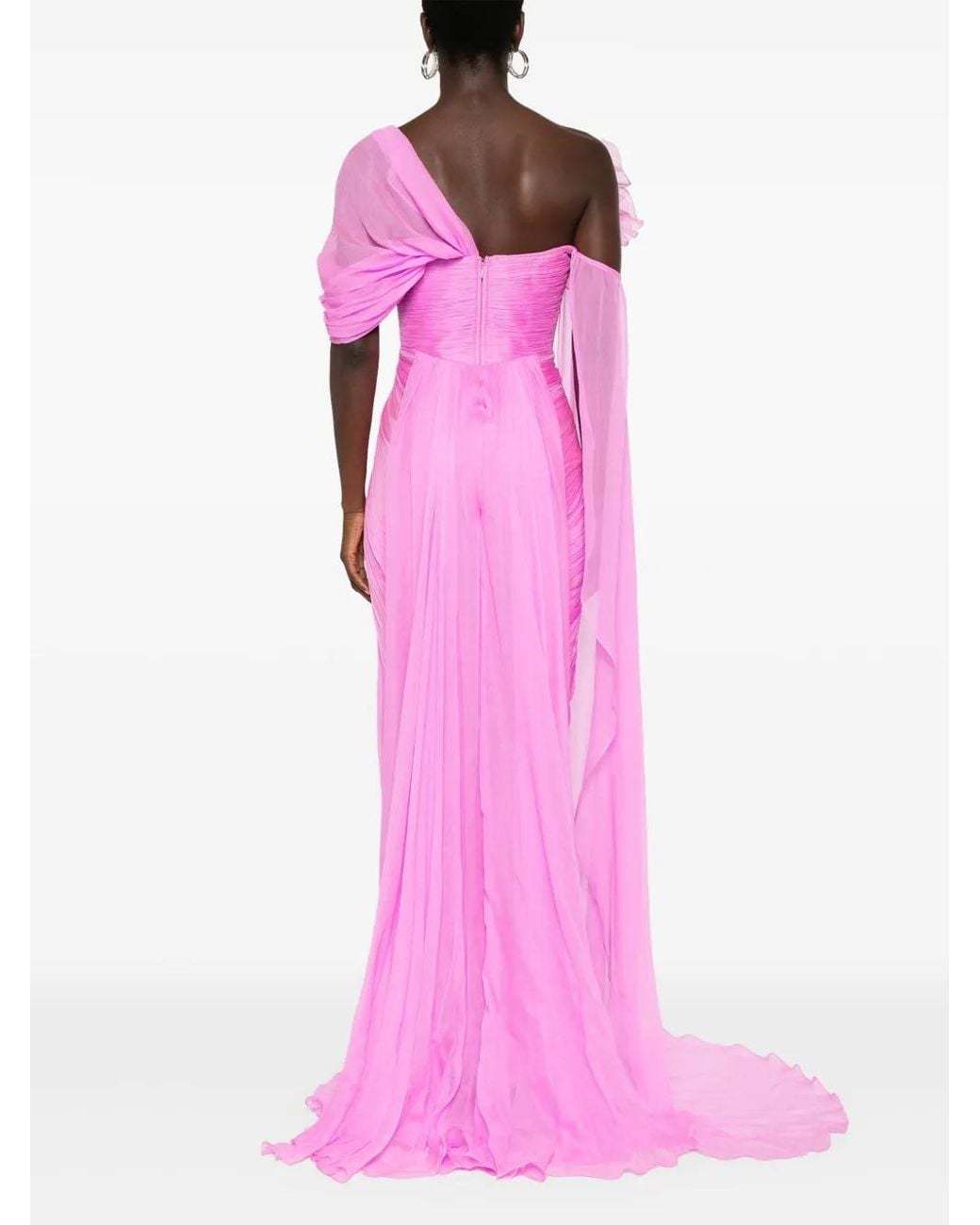 IRIS SERBAN Sisi Jurk in het Pink