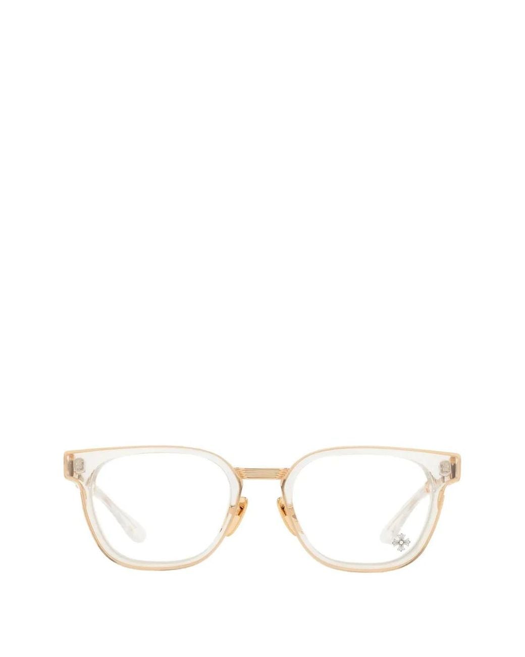 Chrome Hearts Natural Square-Frame Sunglasses