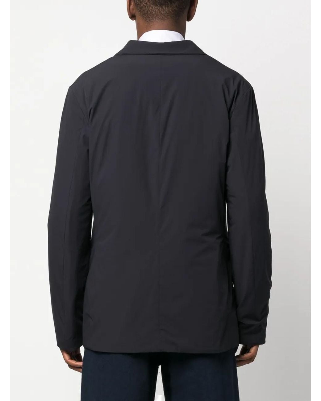 Aspesi Blue Paperino Single-Breasted Blazer for men