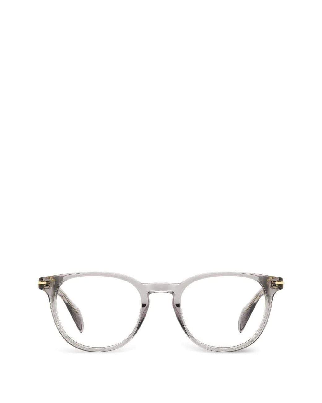 David Beckham Gray Round-Frames Glasses