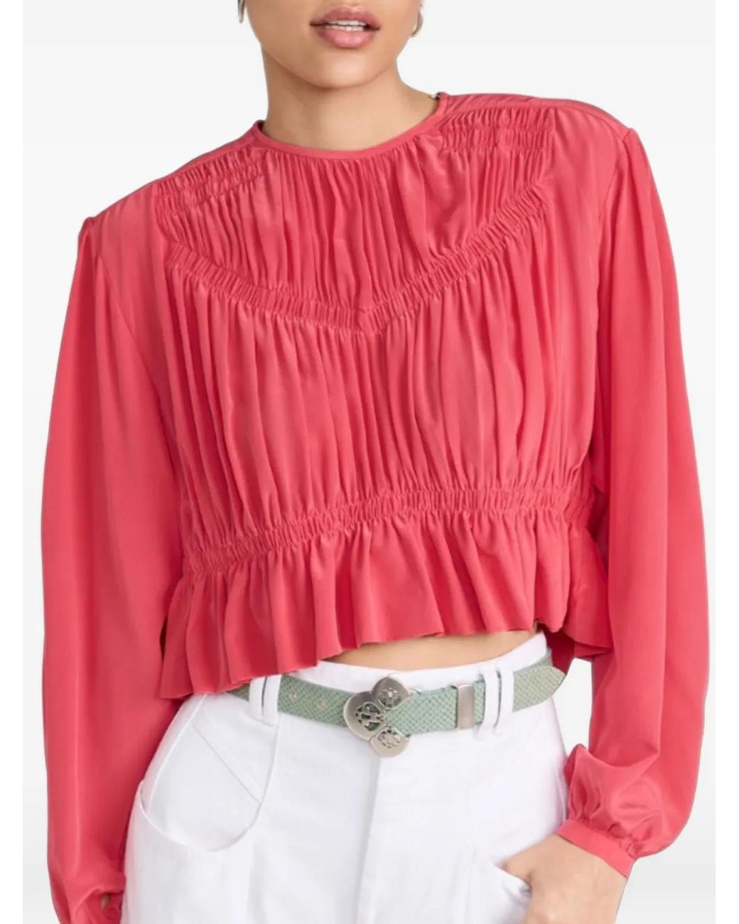 Isabel Marant Nelino Shirred Blouse