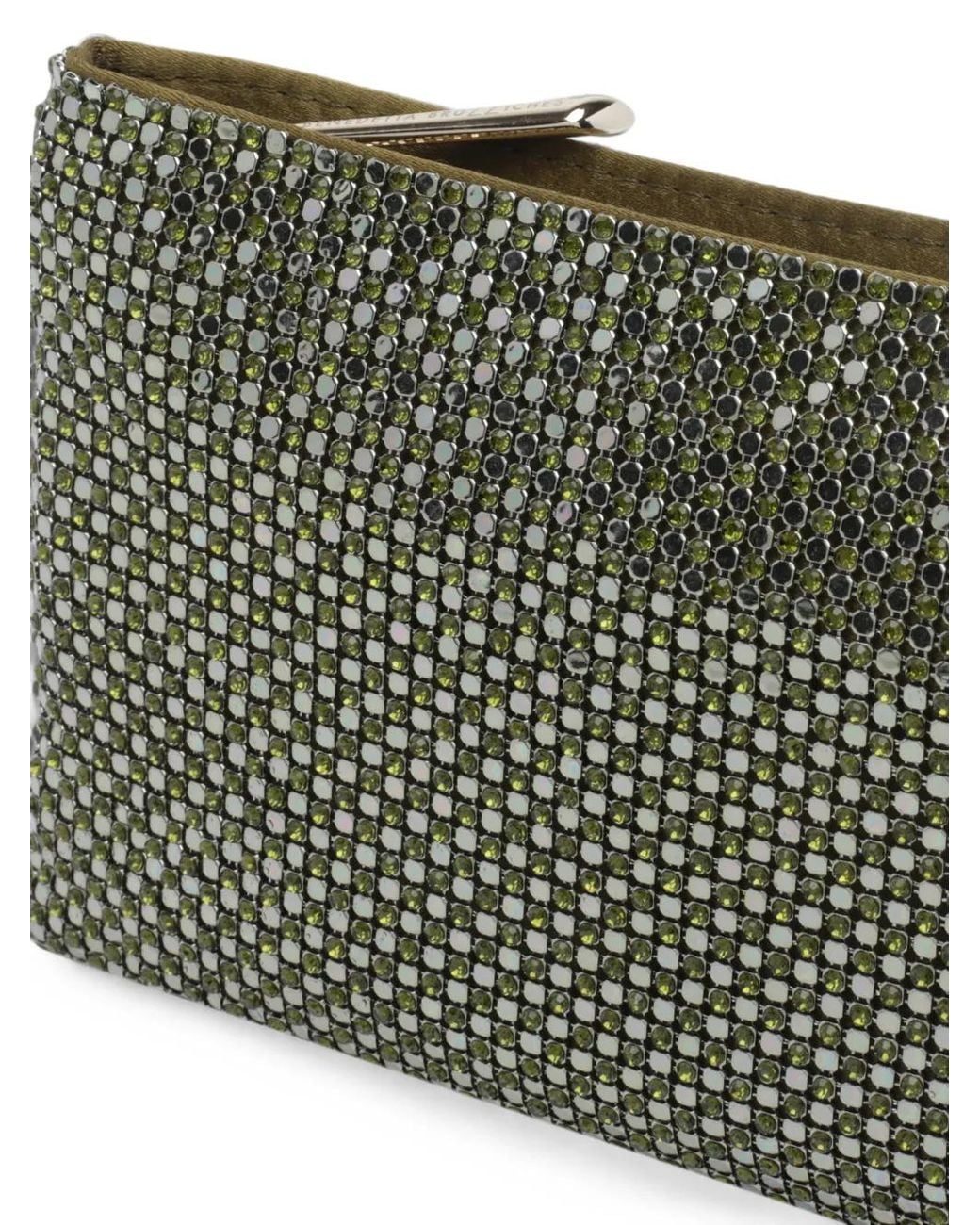Benedetta Bruzziches Gray Mini Sac Your Best Friend À Ornements En Cristal Et Bride En Chaîne